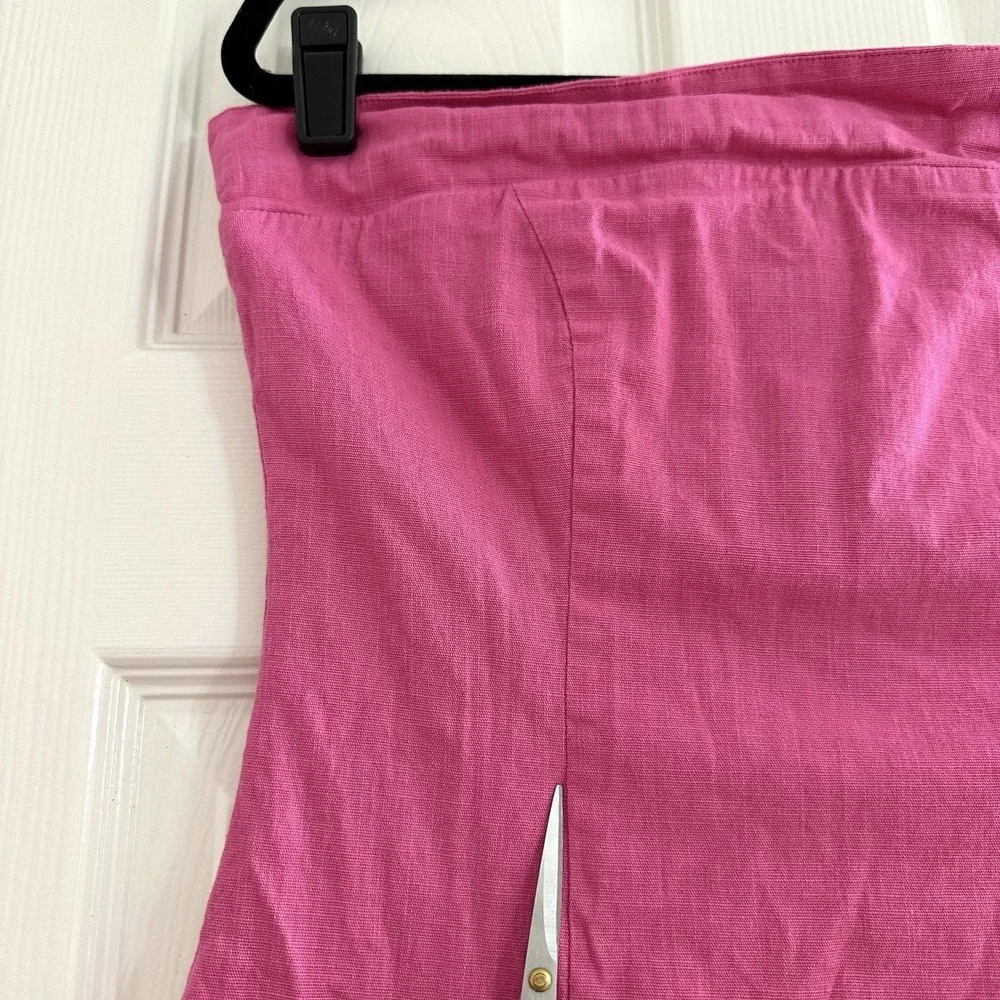 Altar'd State Phoebe Strapless Slip Short Mini Pink Dress Cotton Wms Size‎ Large